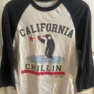 Cali Chillin Penguin (Graphic Baseball Tee) by Riot Society